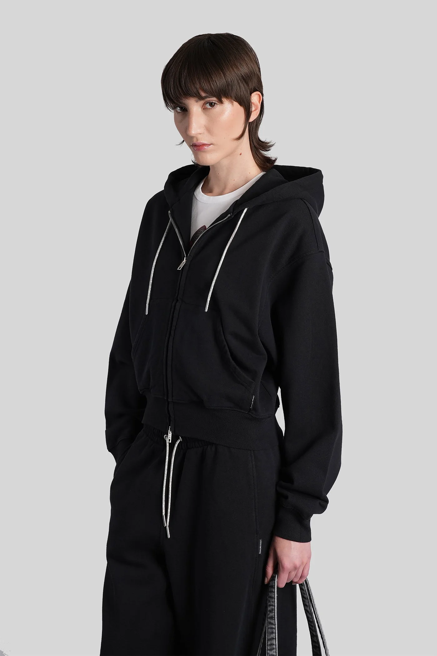 Sweatshirt in black cotton - Image 4