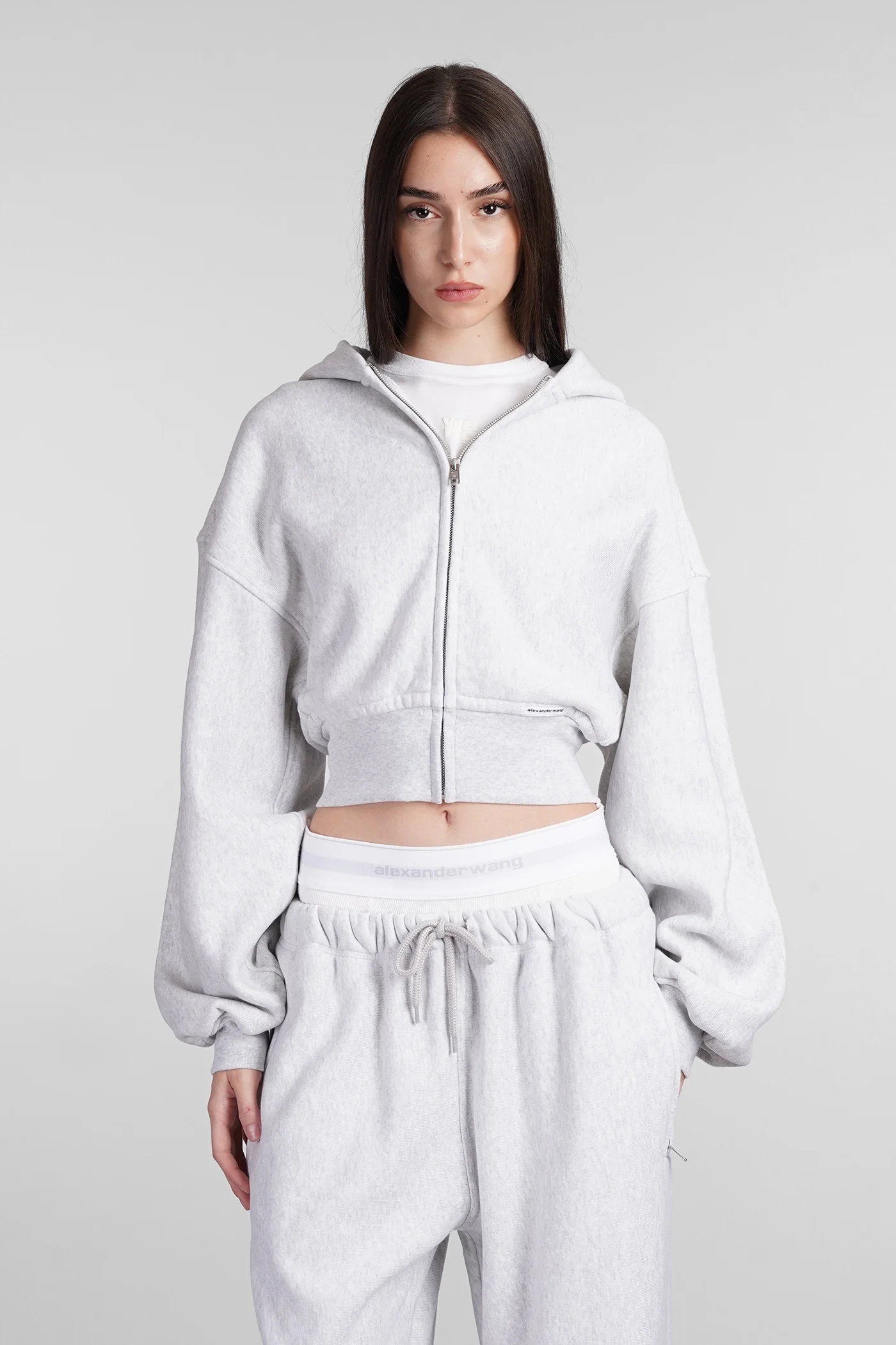 Sweatshirt in grey cotton