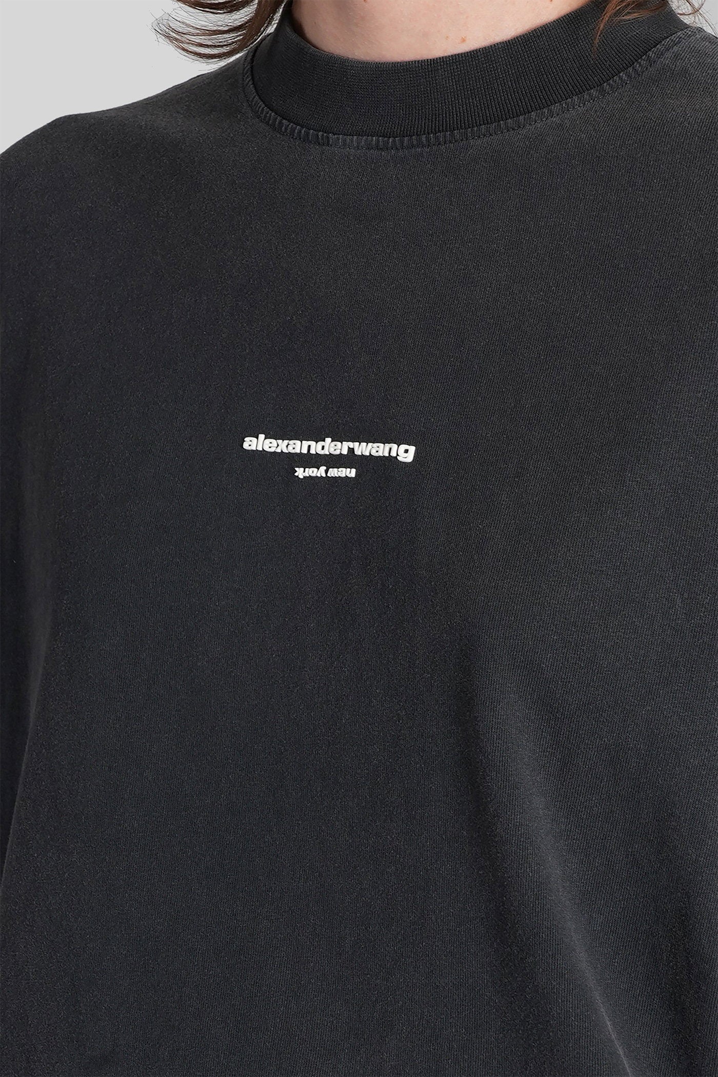 T-Shirt in black cotton - Image 5