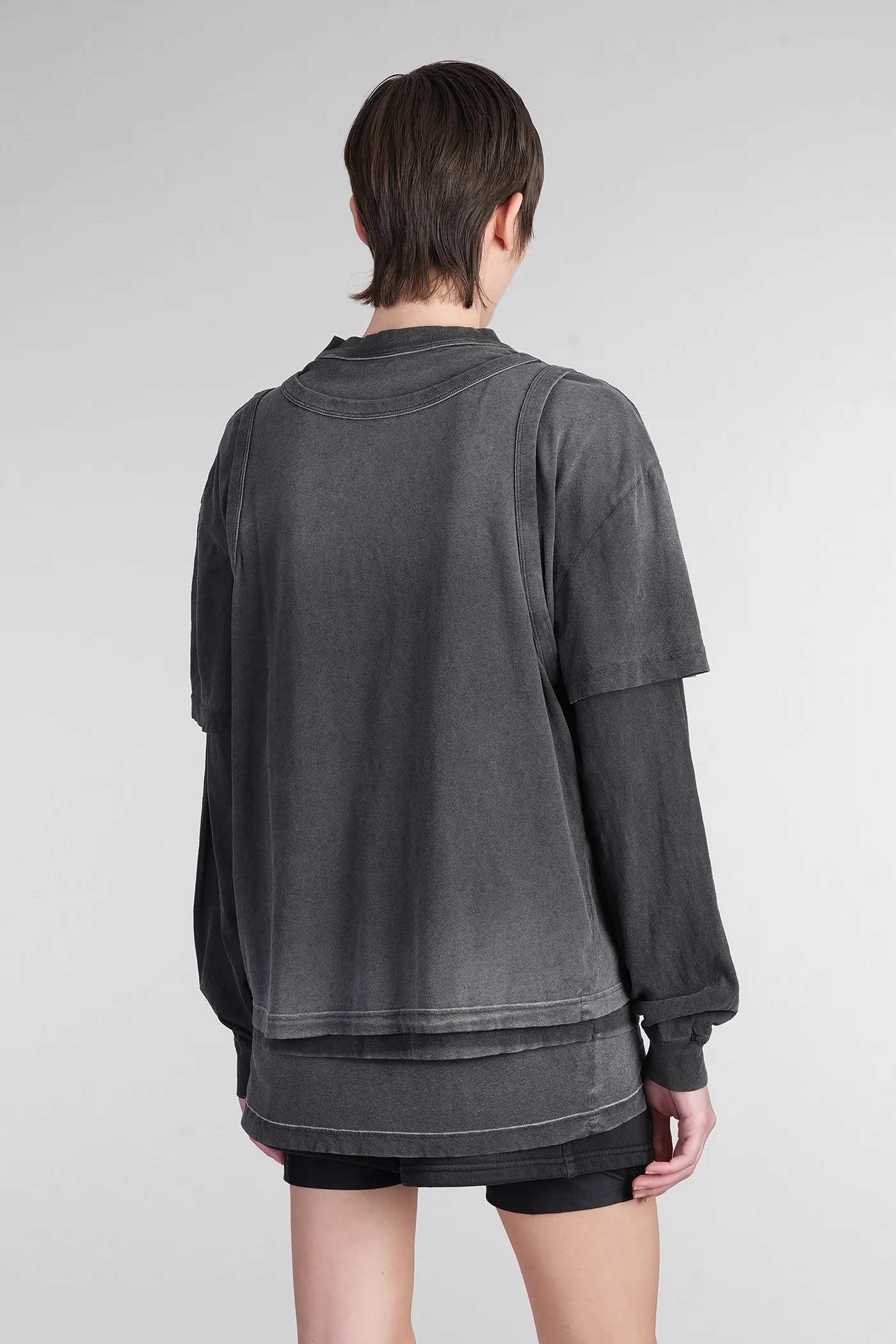 T-Shirt in grey cotton - Image 3