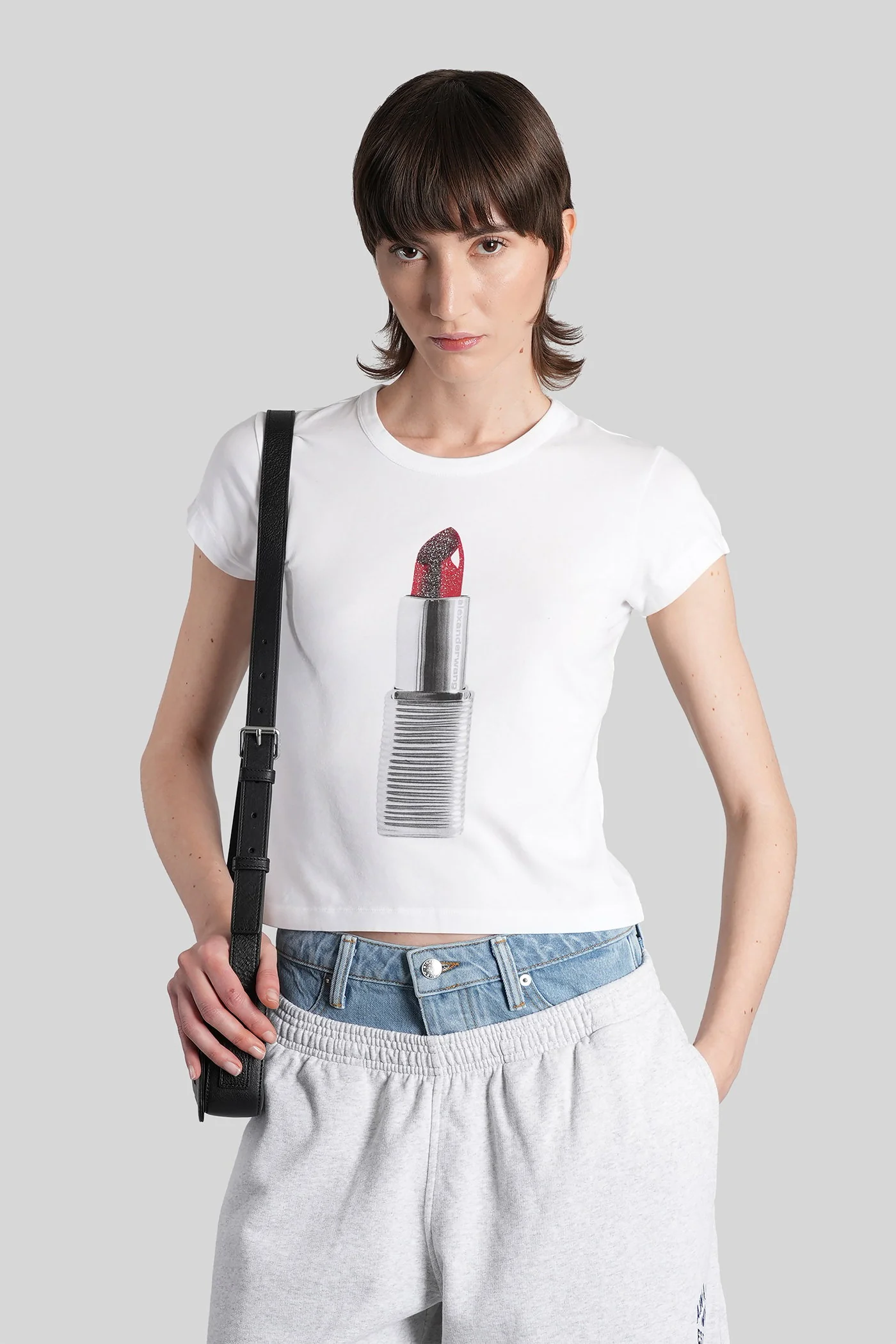 T-Shirt in white cotton