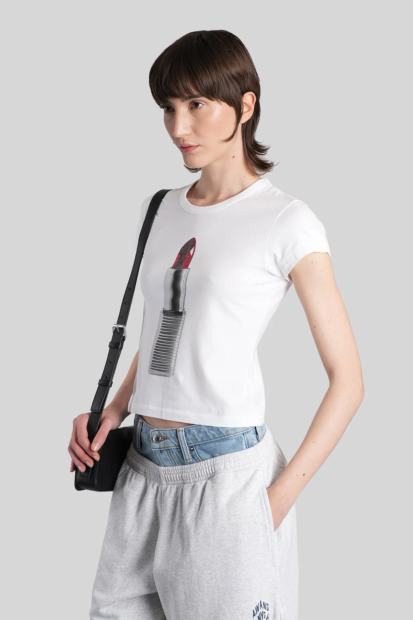 T-Shirt in white cotton - Image 4