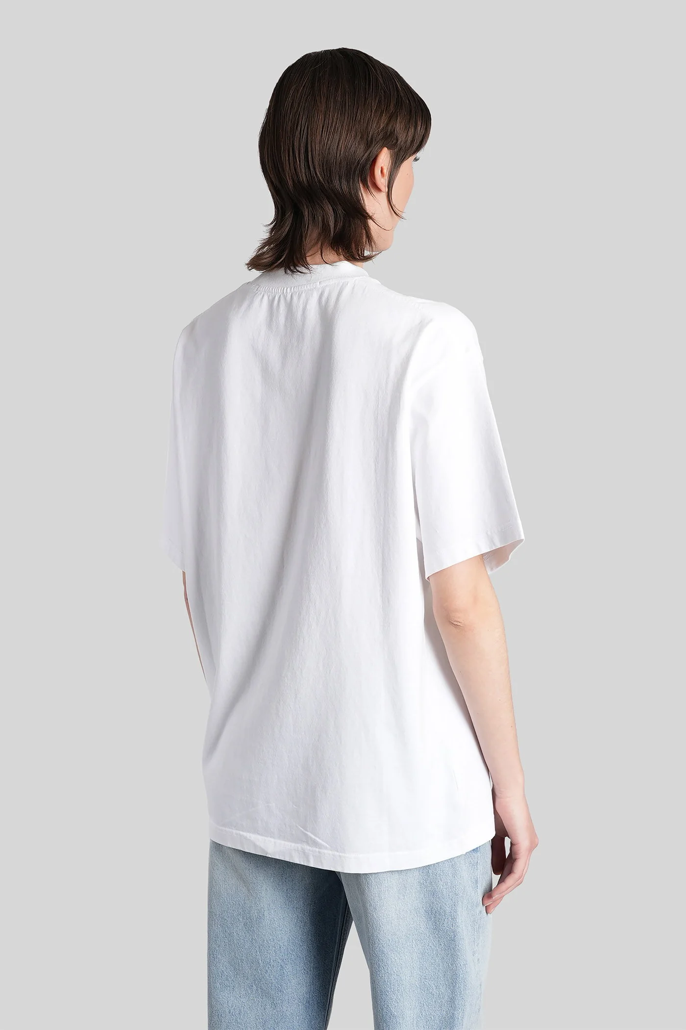 T-Shirt in white cotton - Image 3