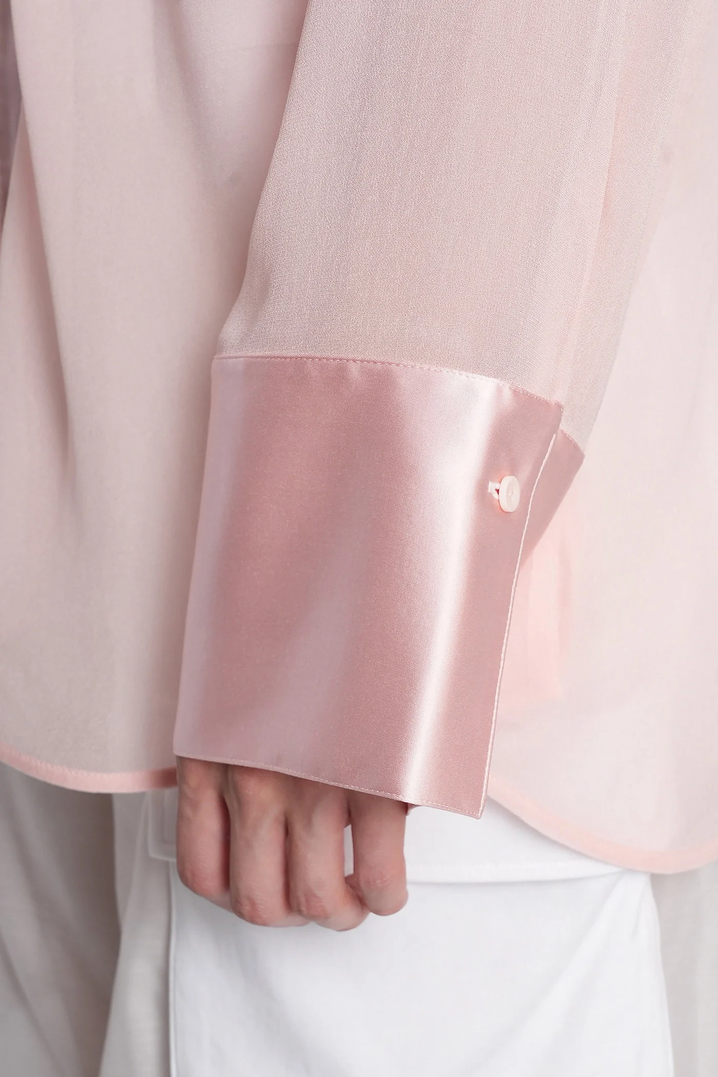 Finley Shirt in rose-pink viscose - Image 4