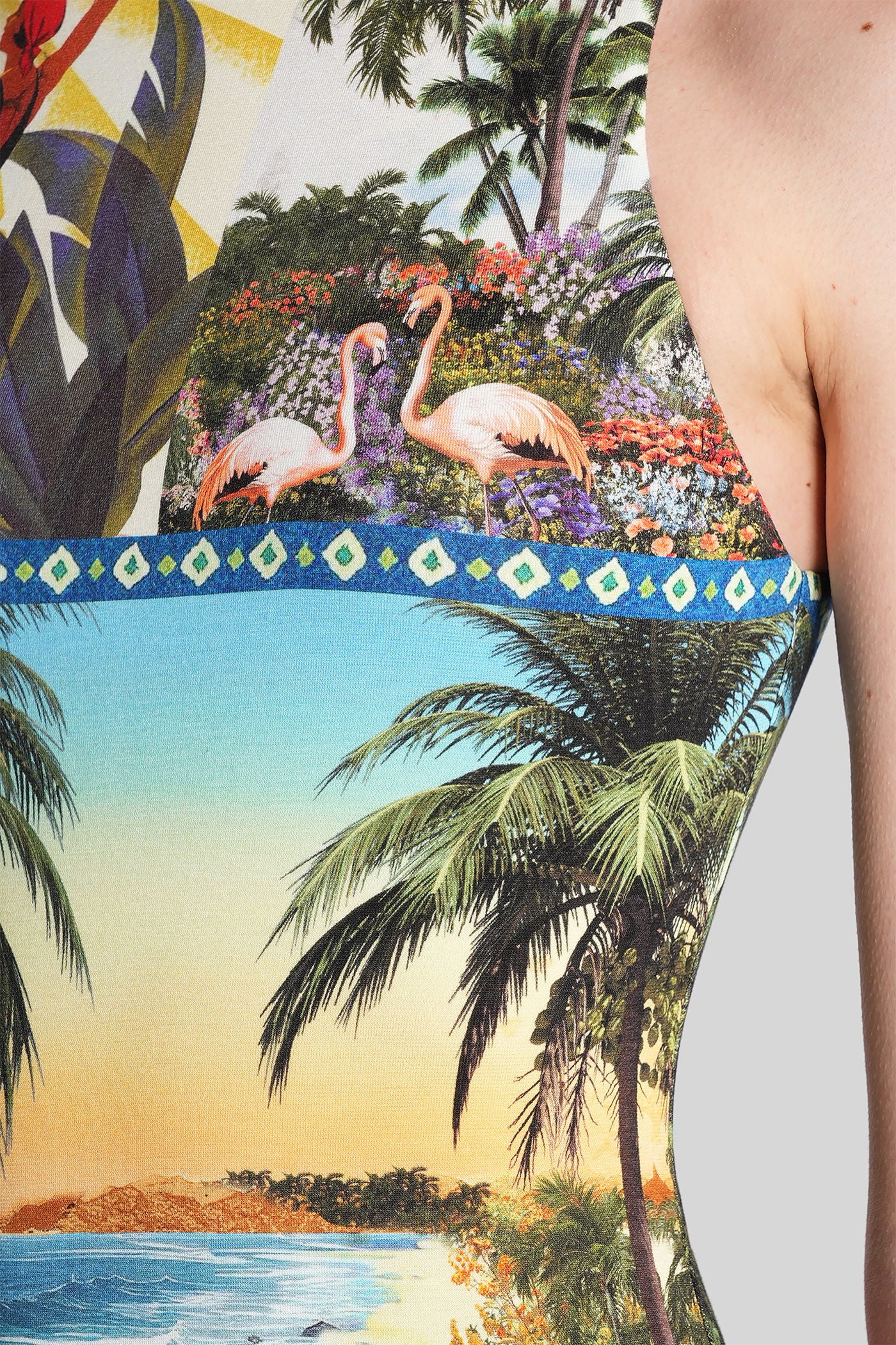 Pania Long dress in multicolor viscose - Image 5