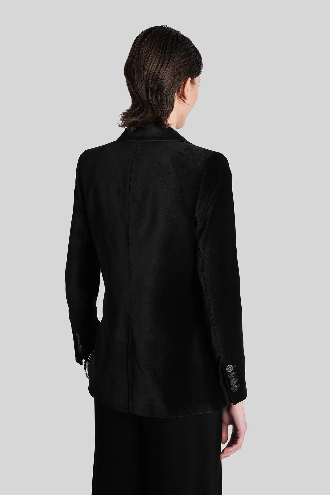 Silas Blazer in black polyester - Image 3