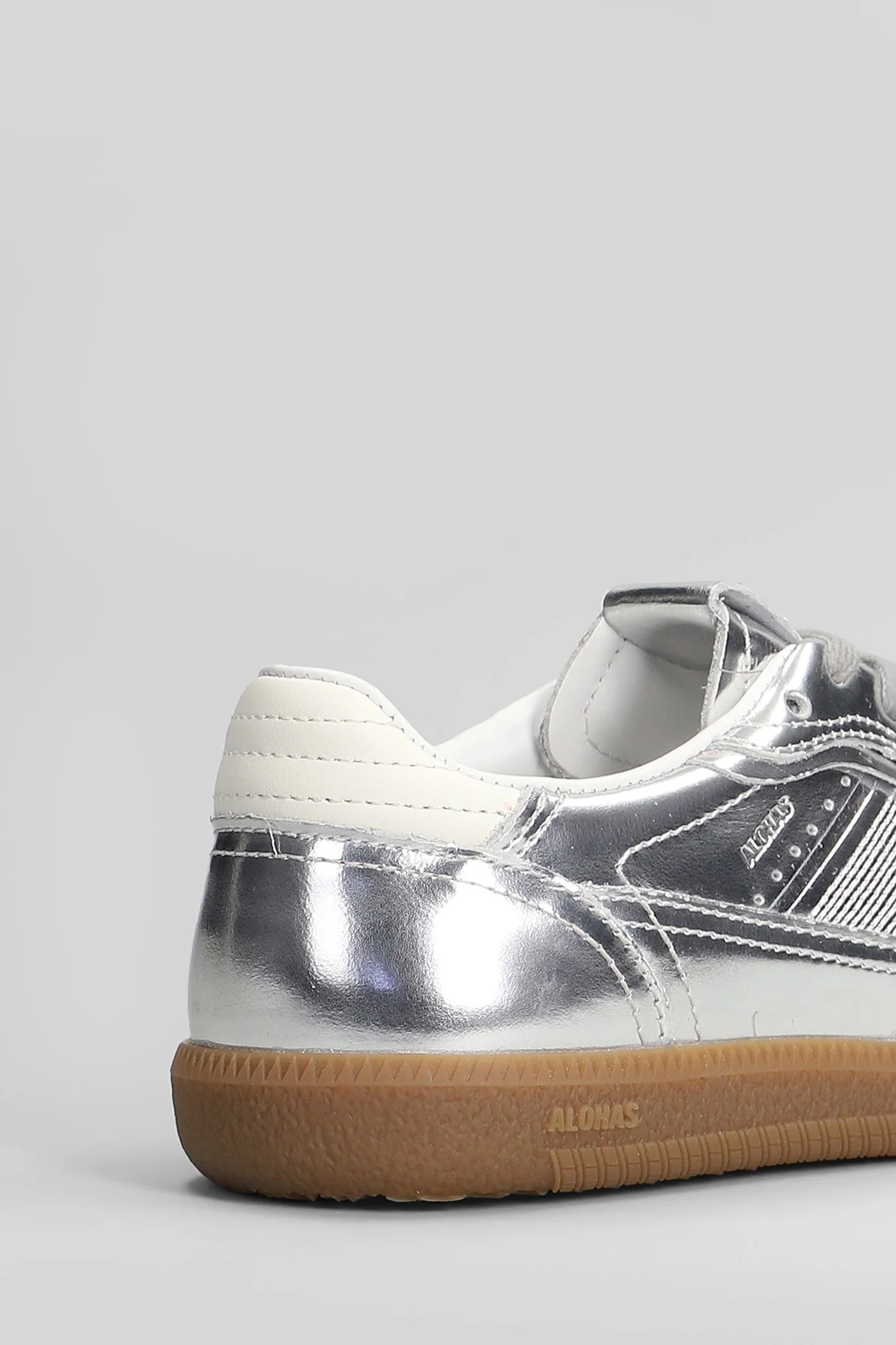 Tb.490 Sneakers in silver leather - Image 5