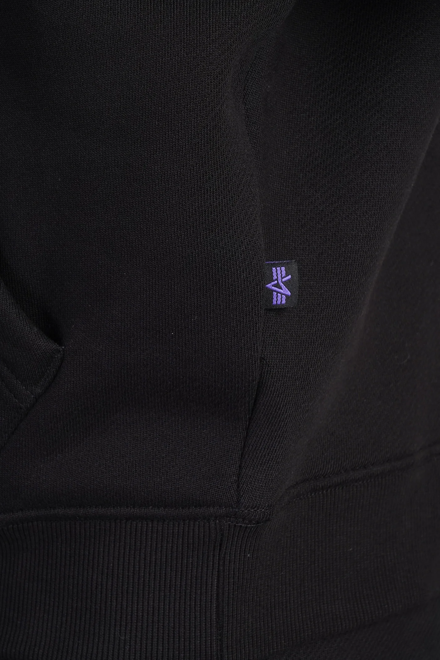 Hoody uv Sweatshirt in black cotton - Image 5