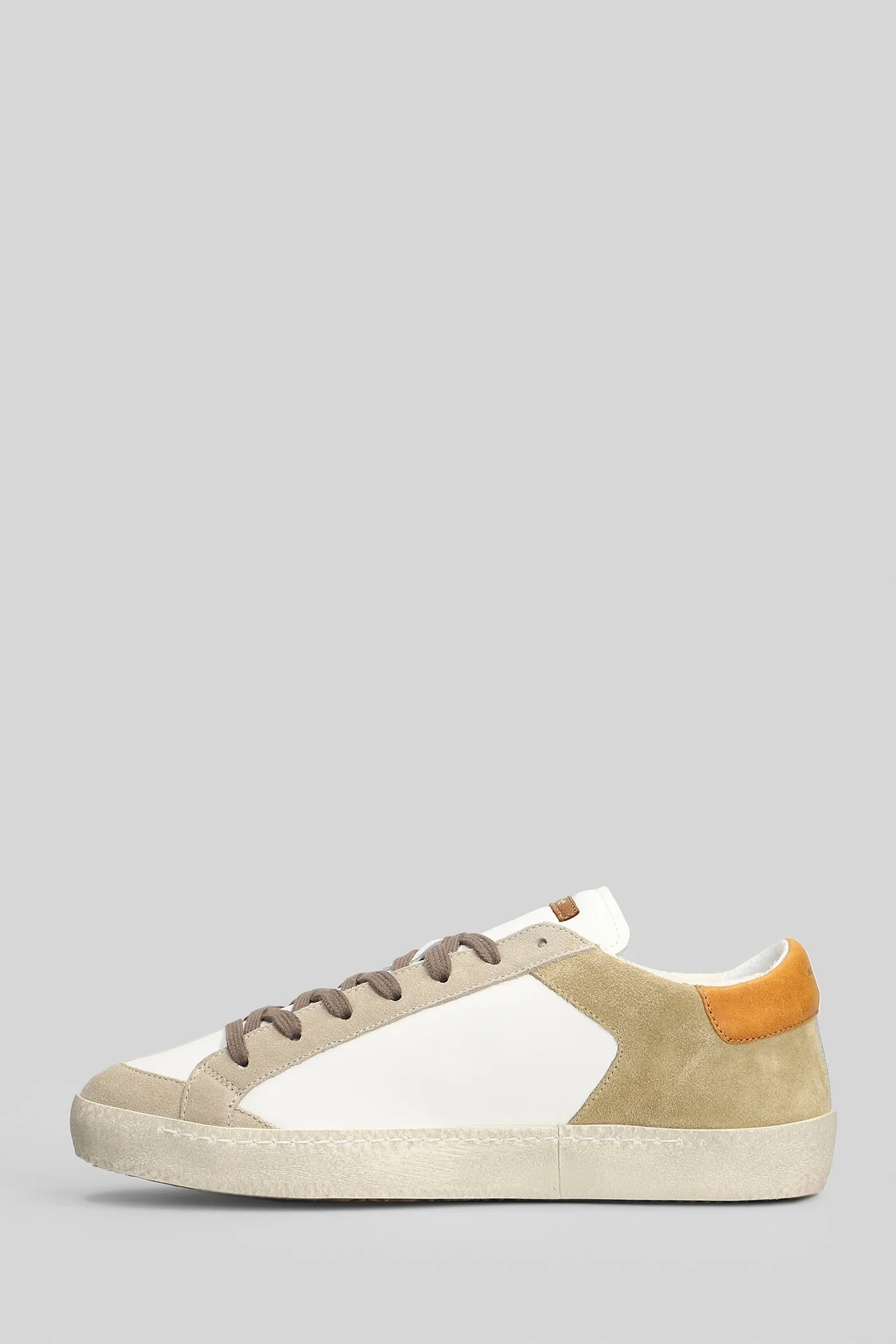 Sneakers in leather color suede and leather - Image 3