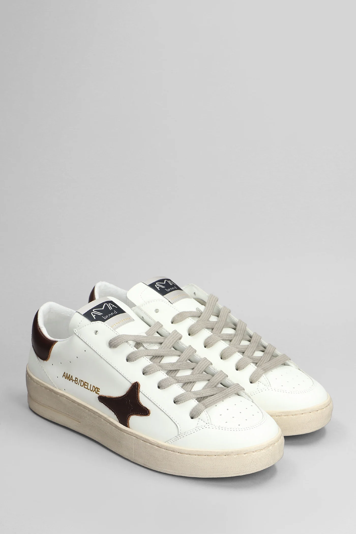 Sneakers in white leather - Image 2