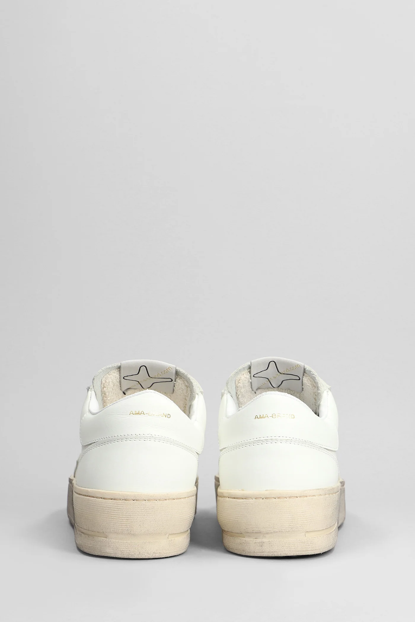 Sneakers in white leather - Image 4