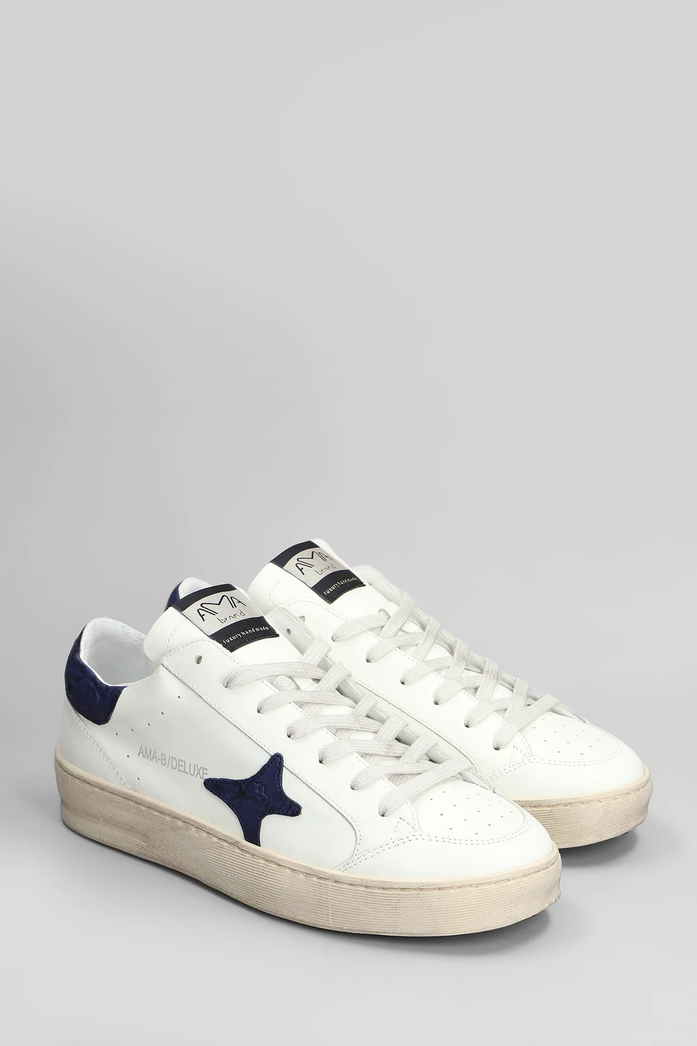 Sneakers in white leather - Image 2
