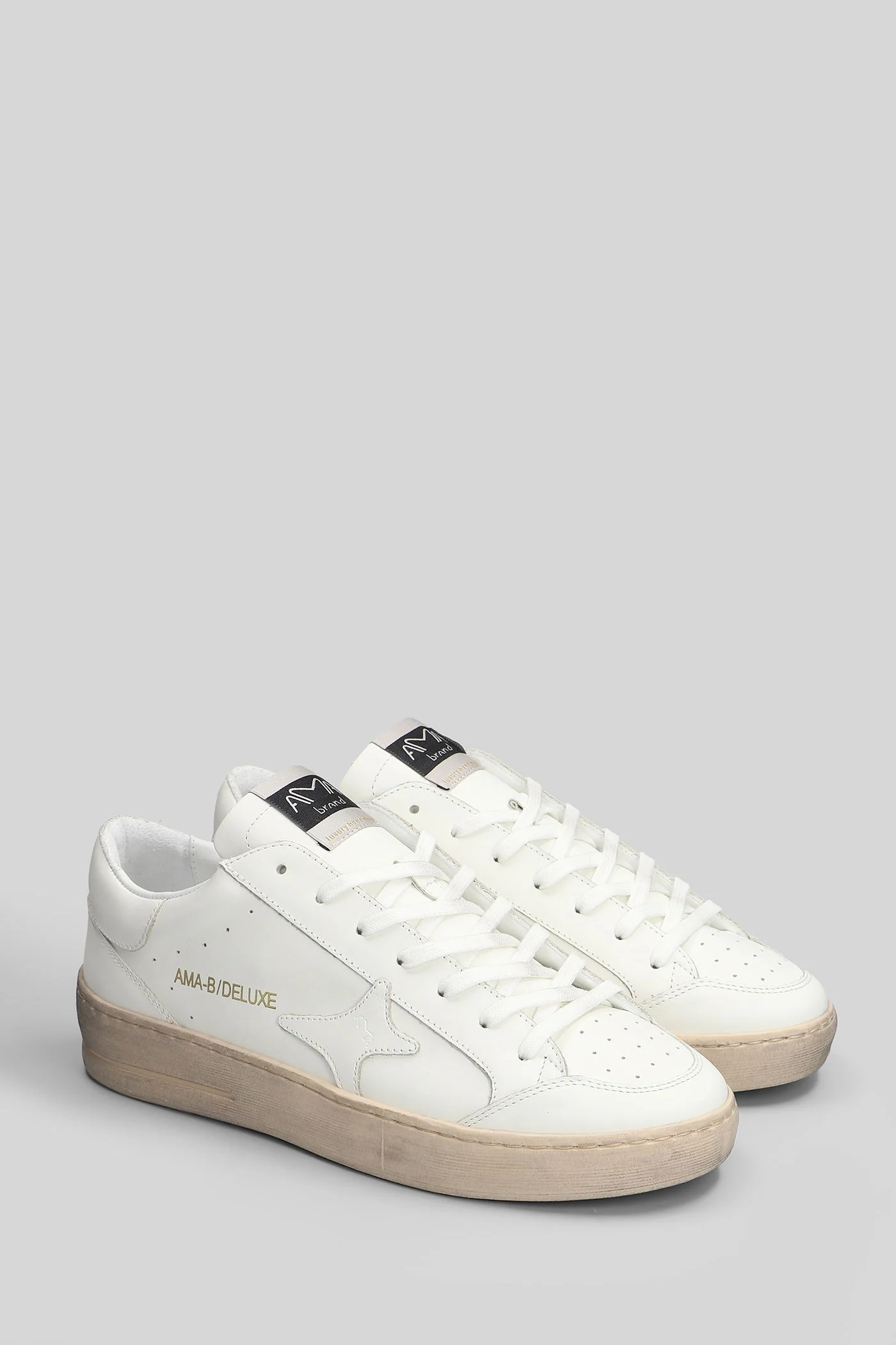 Sneakers in white leather - Image 2