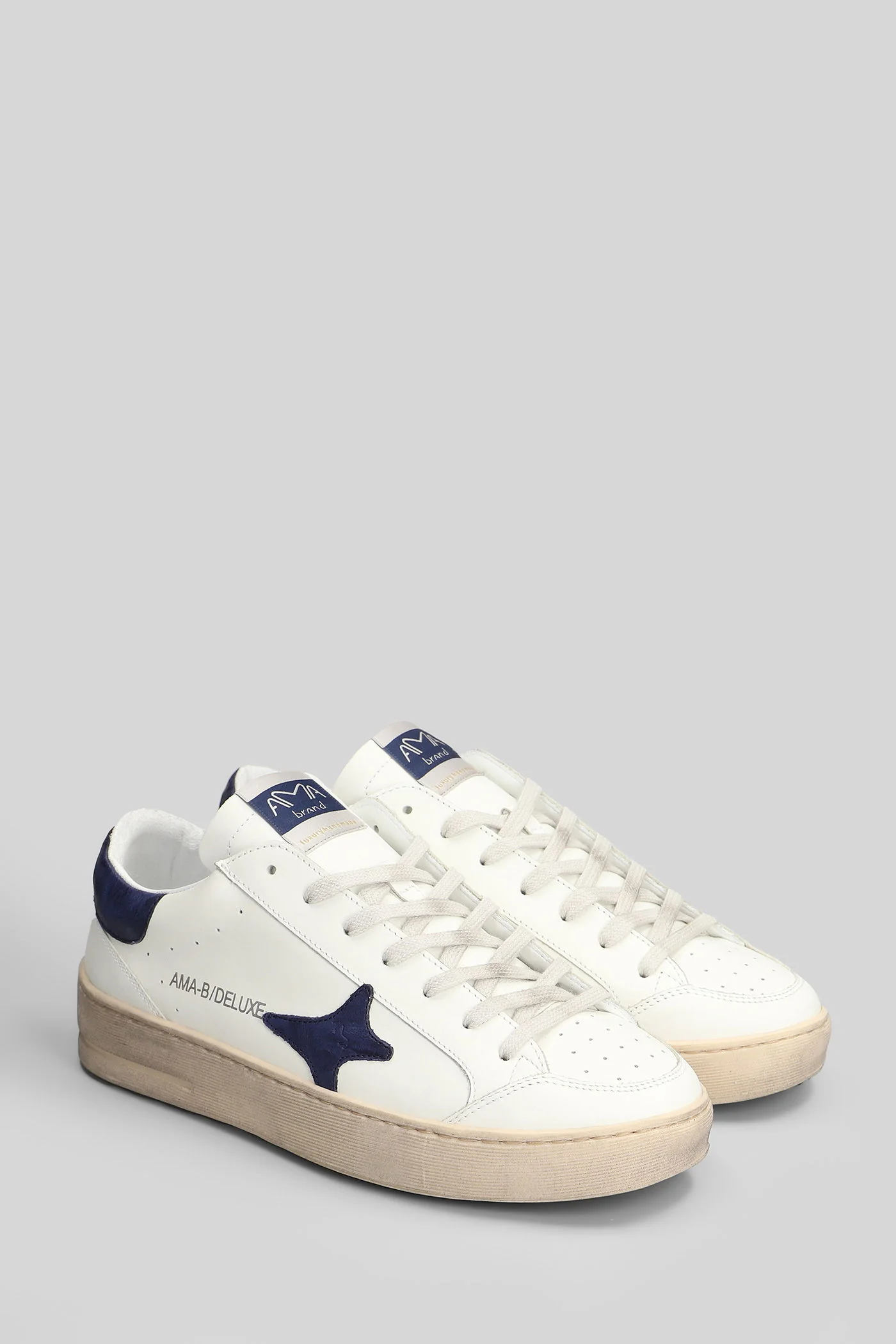 Sneakers in white leather - Image 2