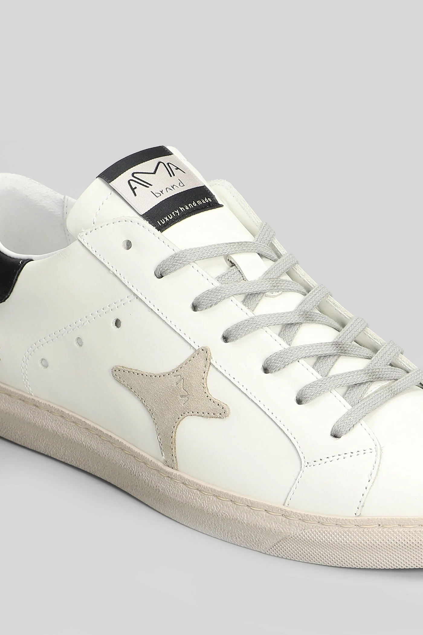 Sneakers in white leather - Image 5