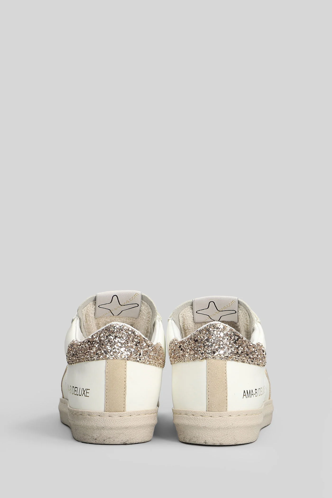 Sneakers in white leather - Image 4