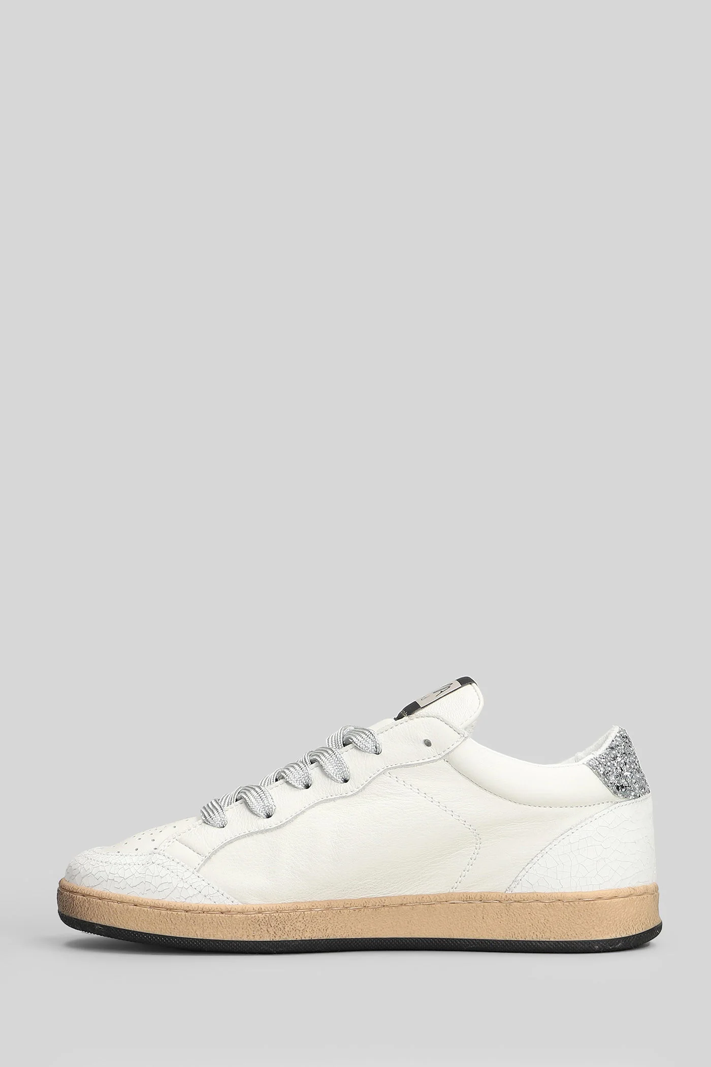 Sneakers in white leather - Image 3