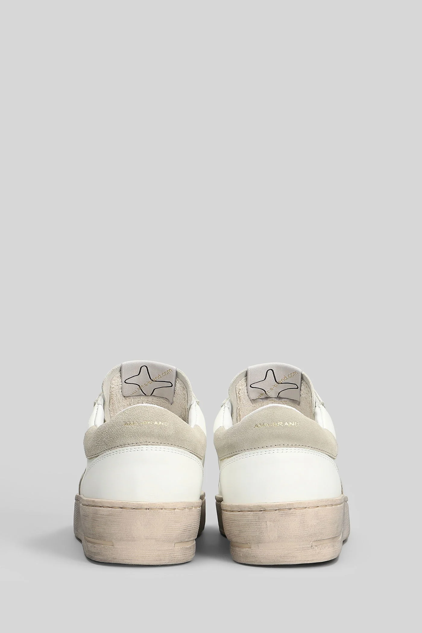 Sneakers in white leather - Image 4