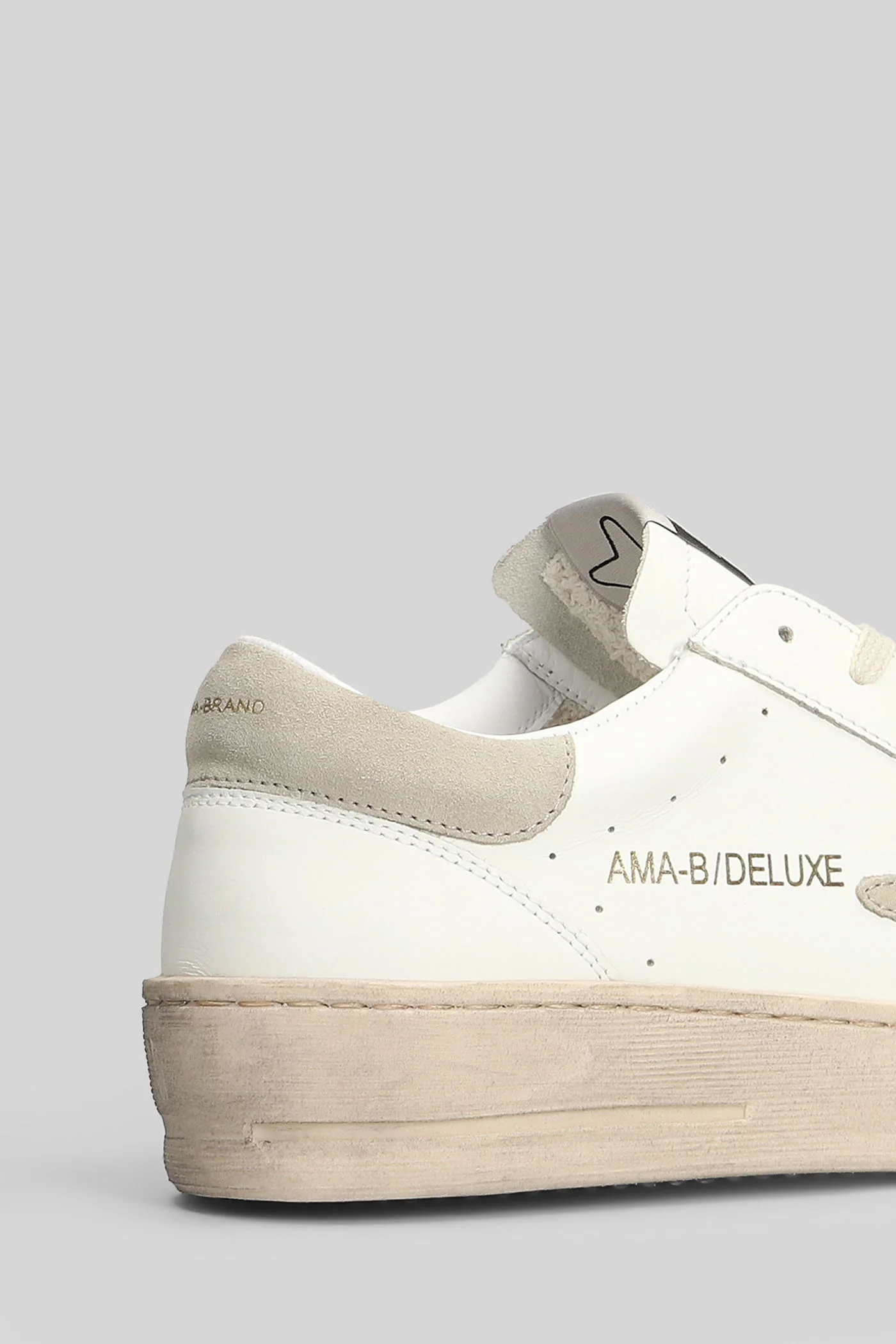 Sneakers in white leather - Image 5