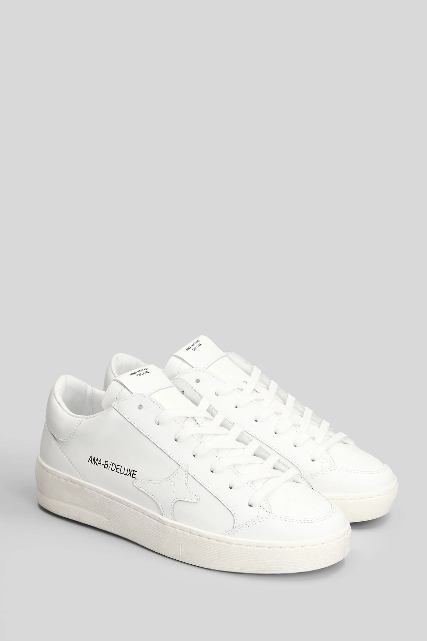Sneakers in white leather - Image 2