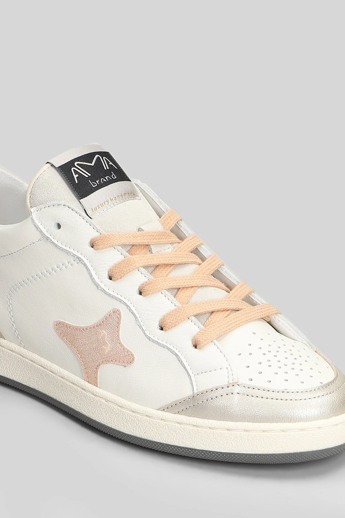 Sneakers in white leather - Image 5