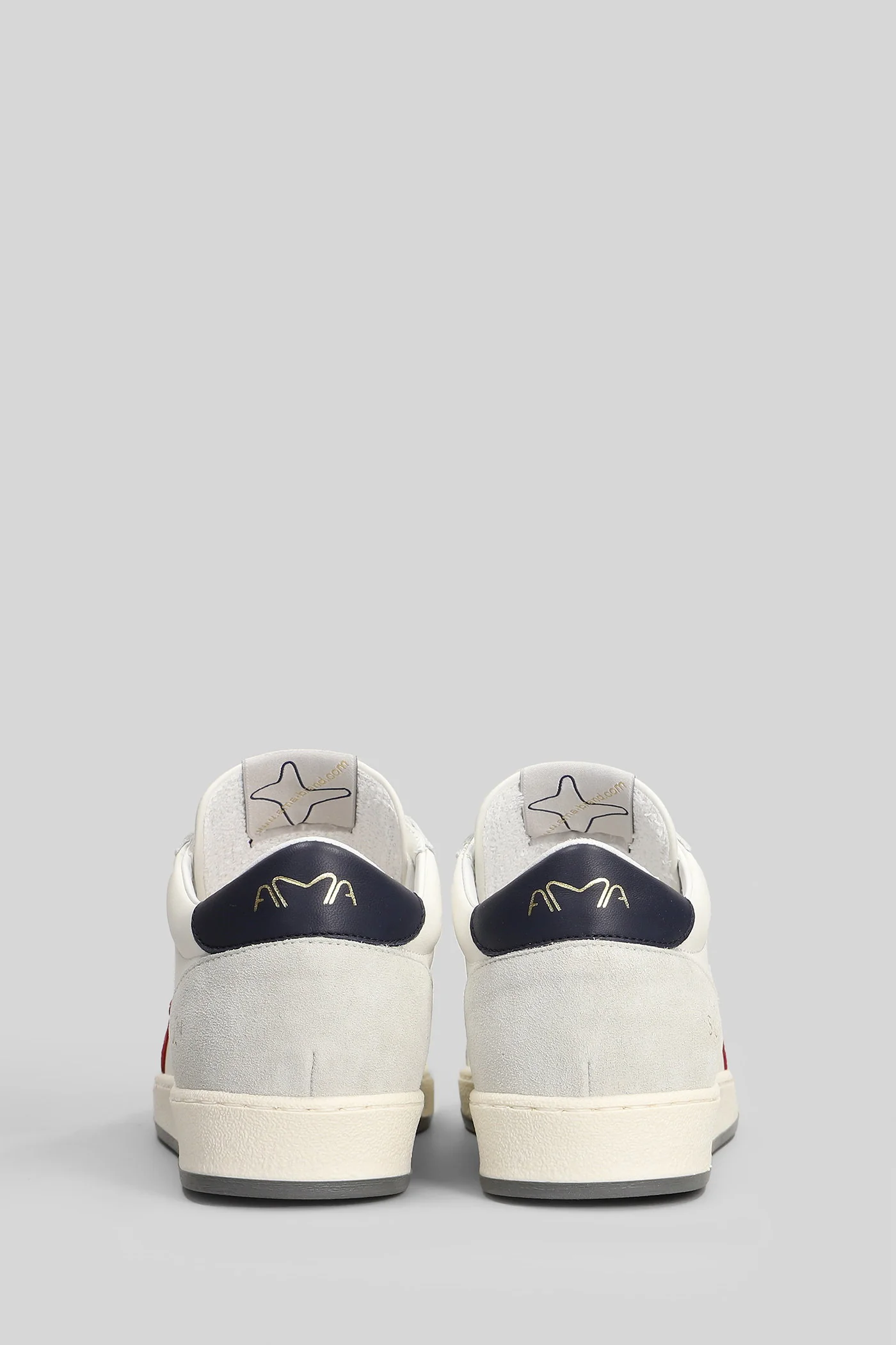 Sneakers in white leather - Image 4