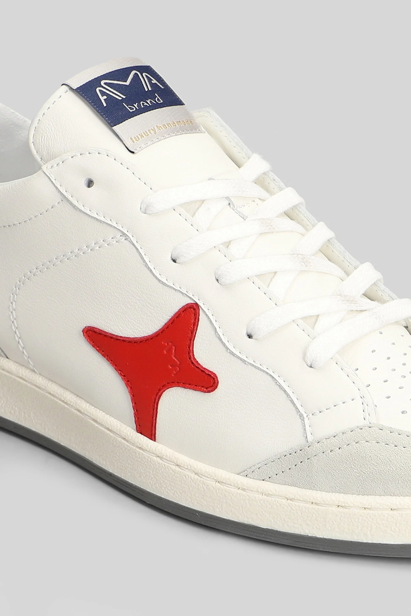 Sneakers in white leather - Image 5