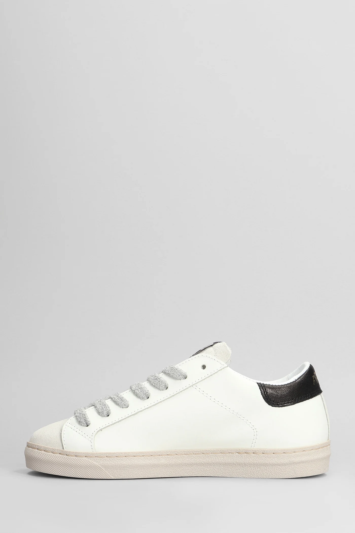 Sneakers in white suede and leather - Image 3