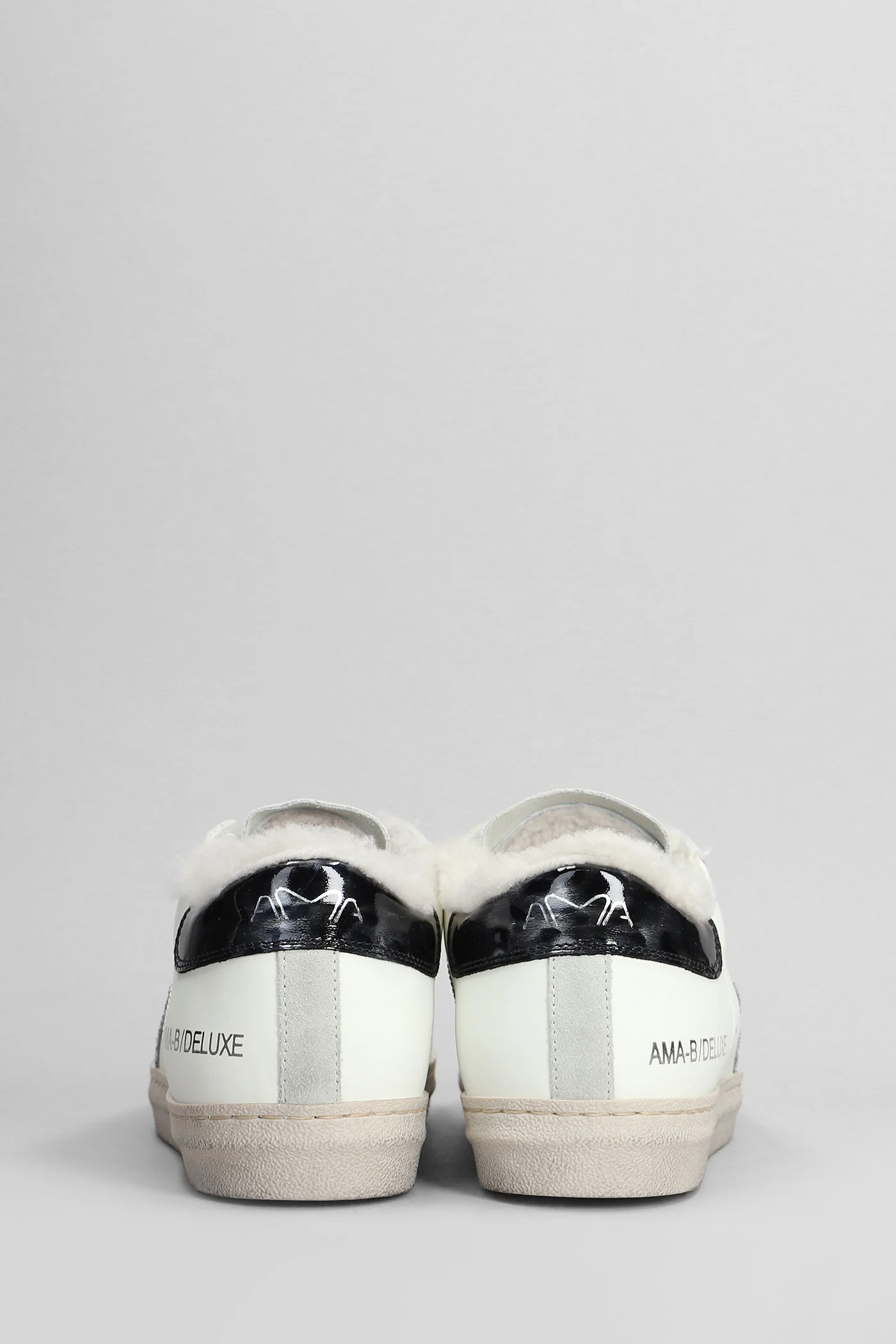 Sneakers in white suede and leather - Image 4