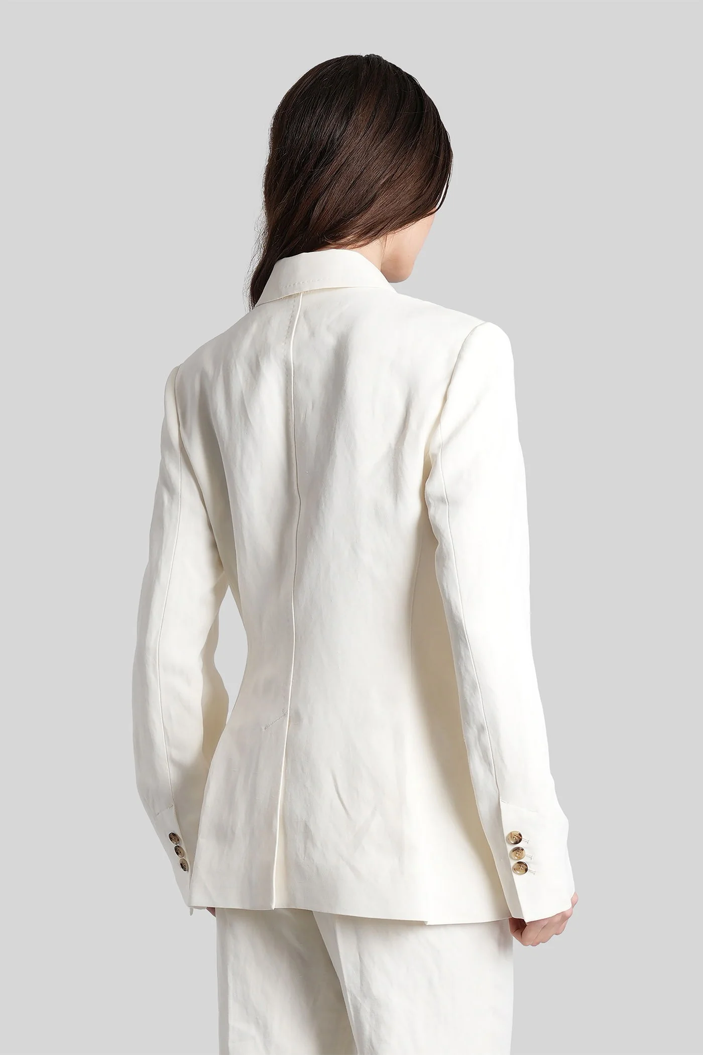 Blazer in beige viscose - Image 3