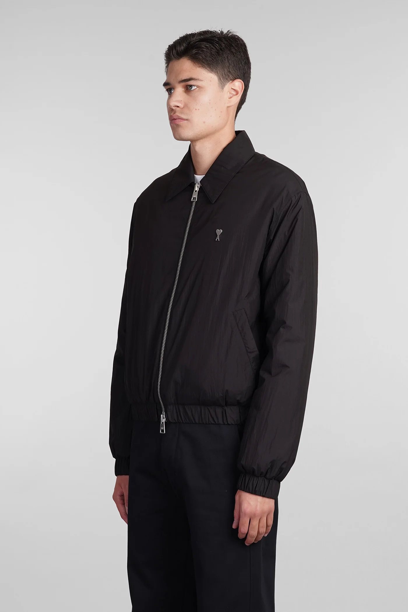Bomber Jacket in black polyamide - Image 4