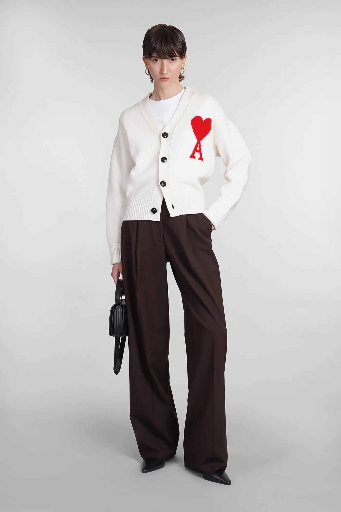 Cardigan in beige wool - Image 2