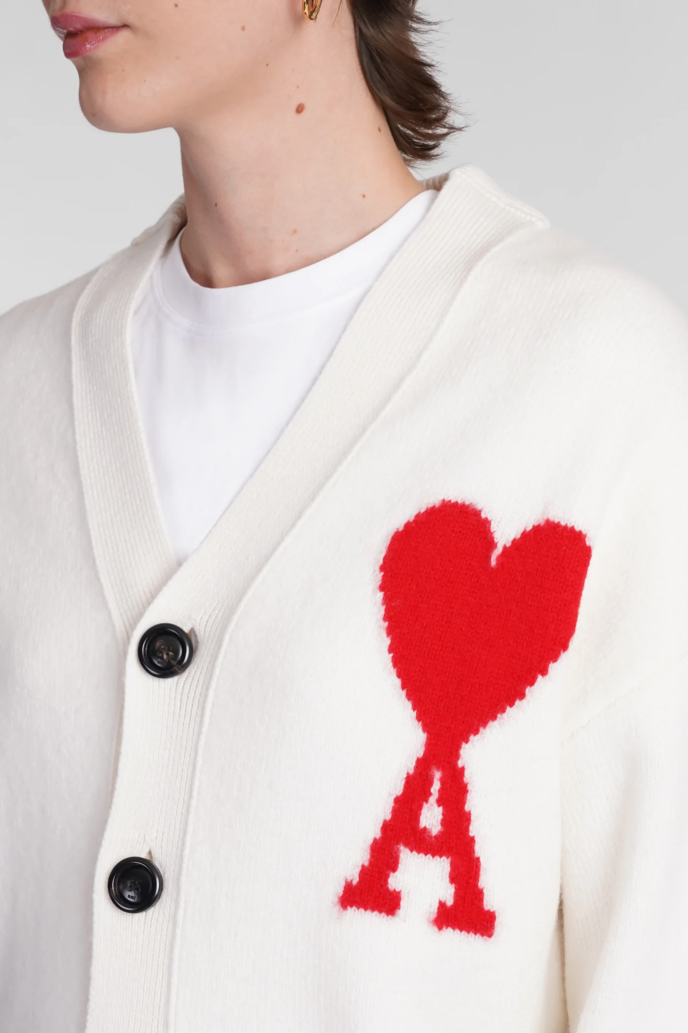 Cardigan in beige wool - Image 5