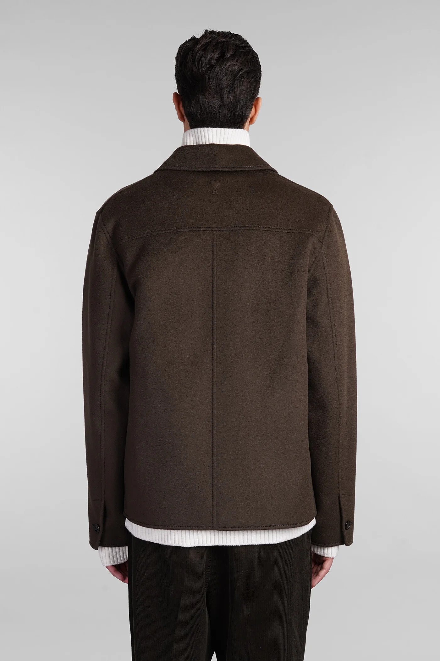Coat in brown wool - Image 3
