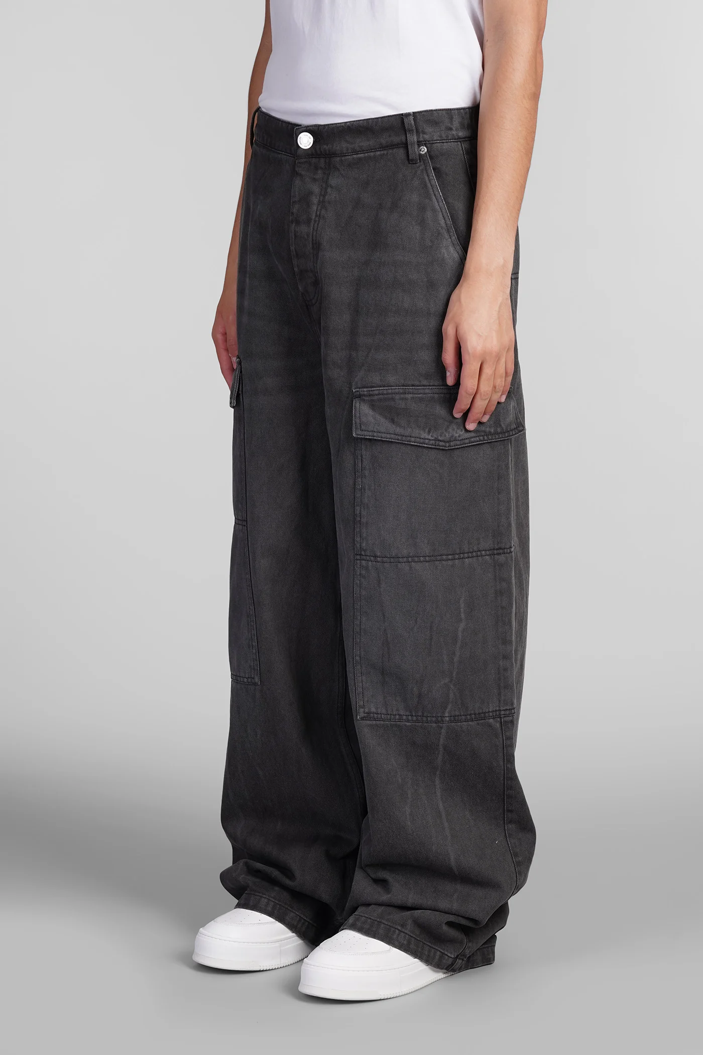 Jeans in black cotton - Image 4