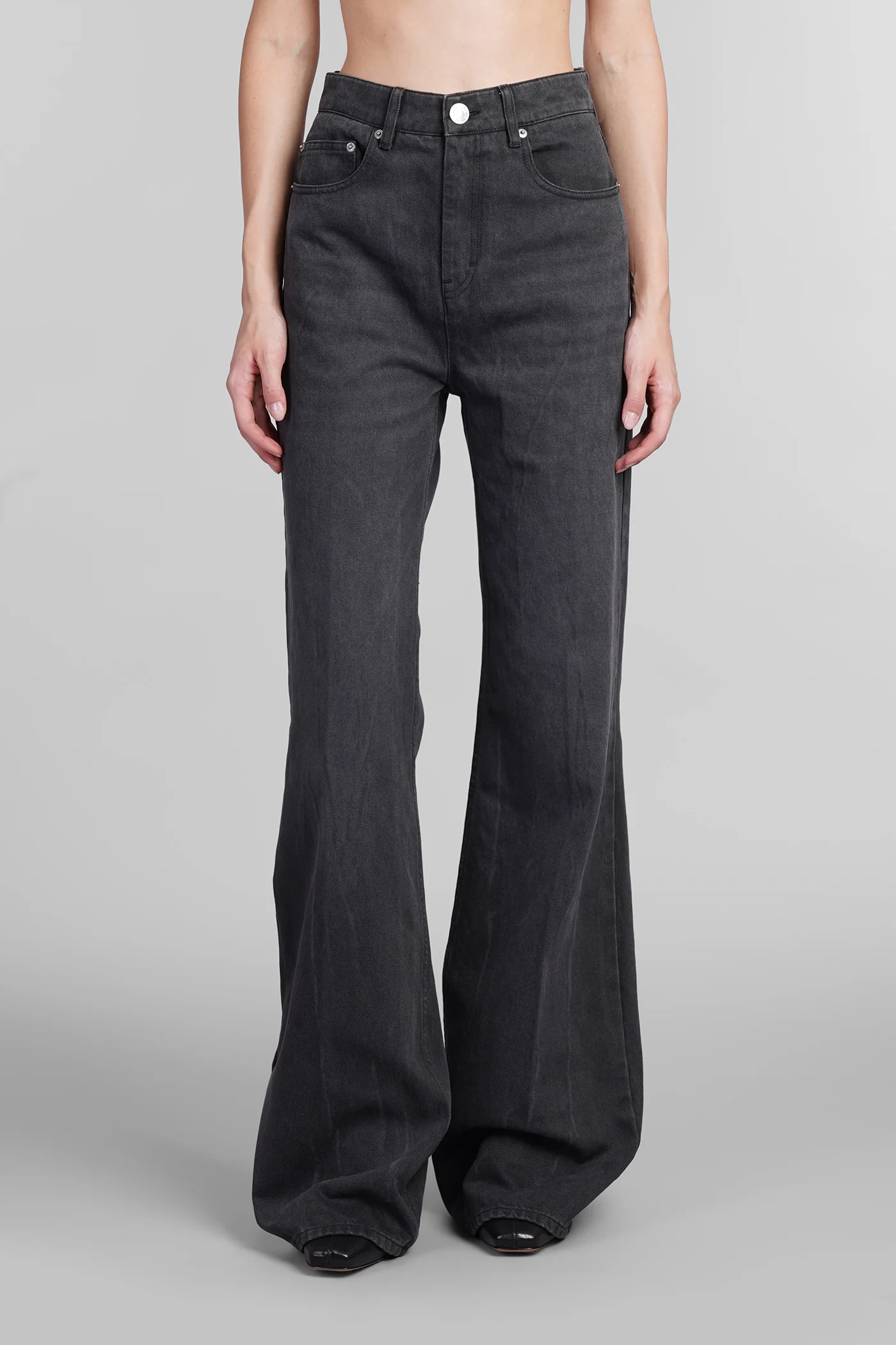 Jeans in black cotton