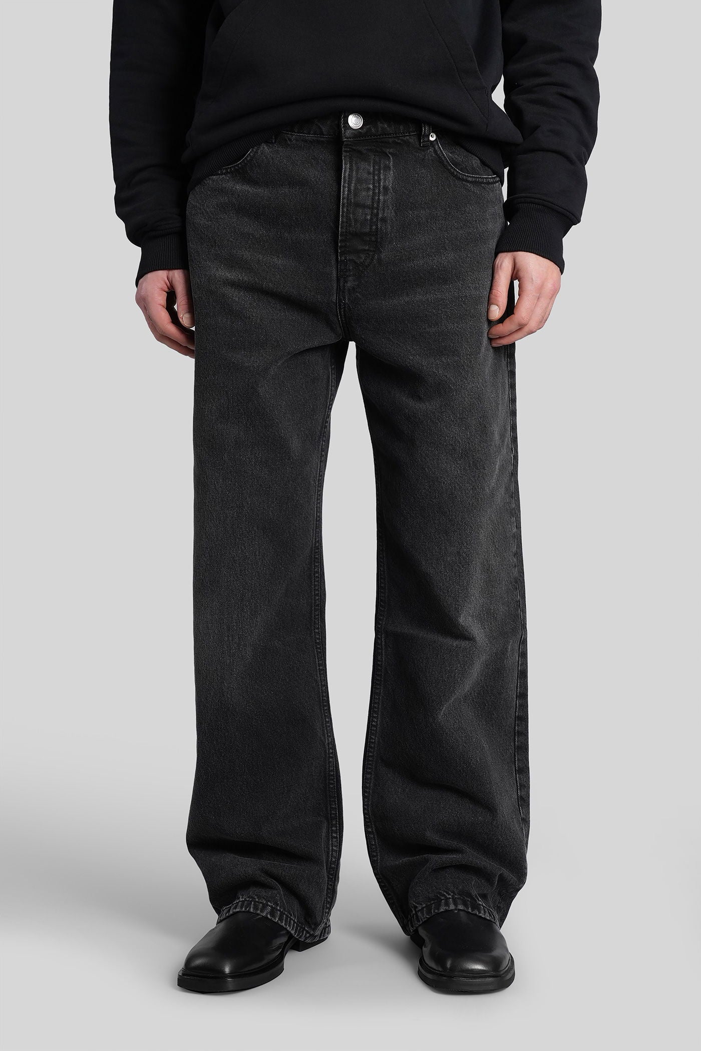 Jeans in black cotton