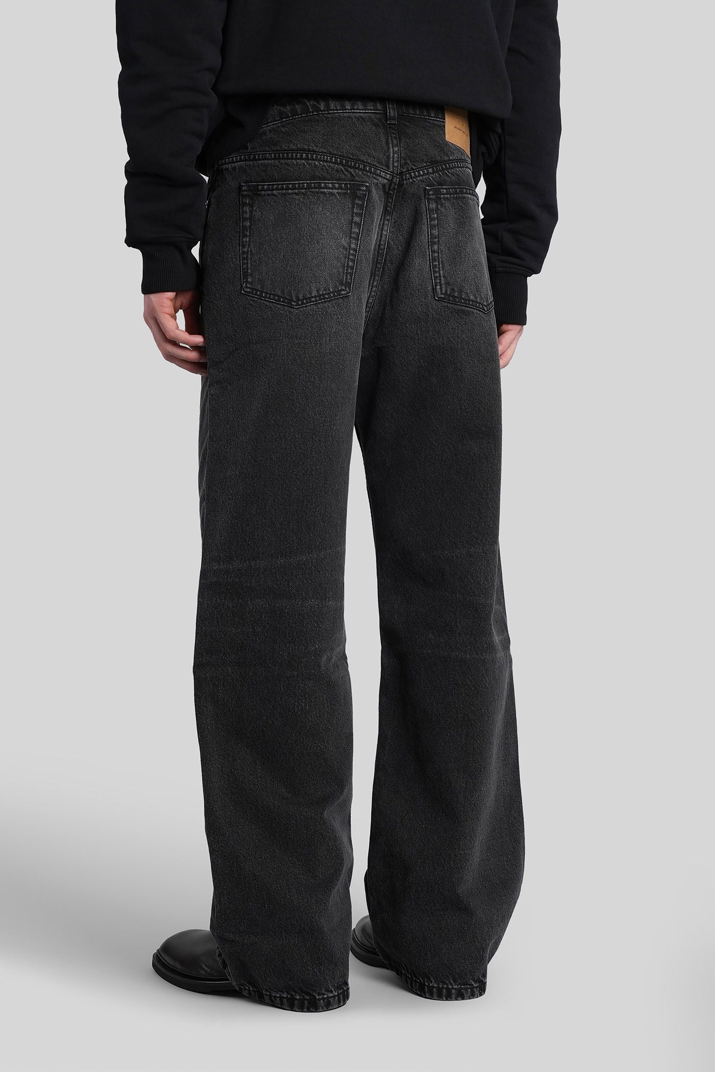 Jeans in black cotton - Image 3