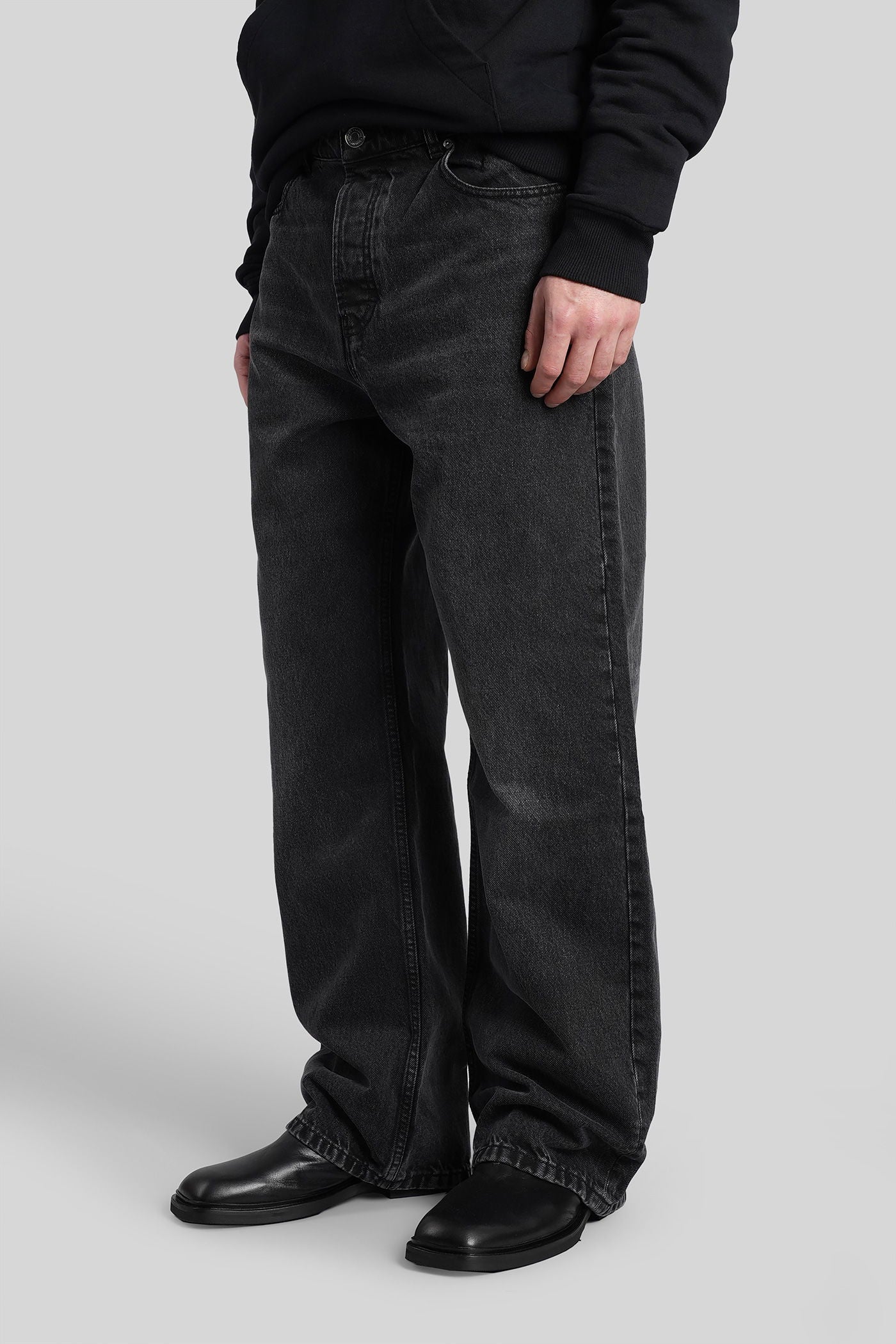 Jeans in black cotton - Image 4