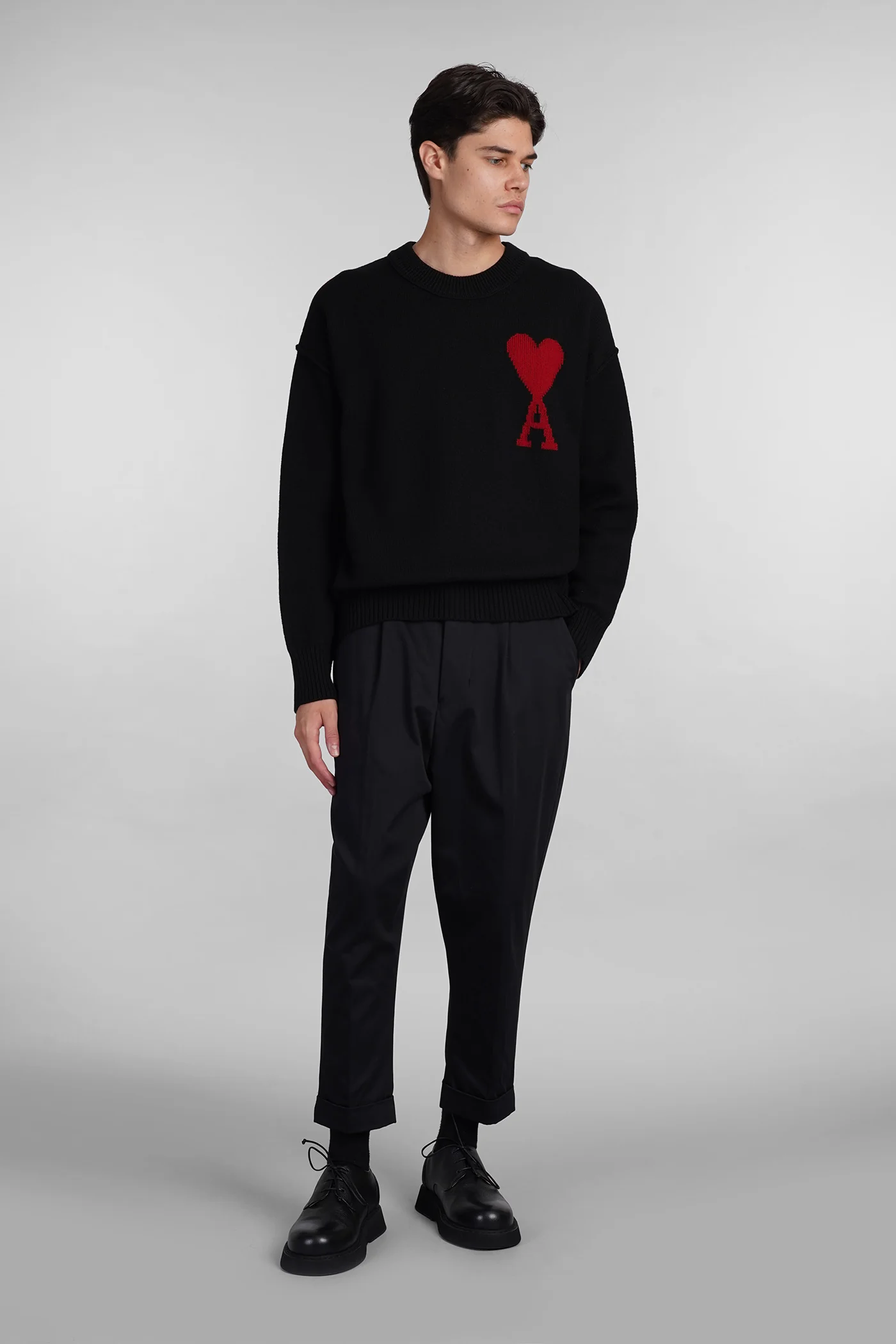 Knitwear in black wool - Image 2