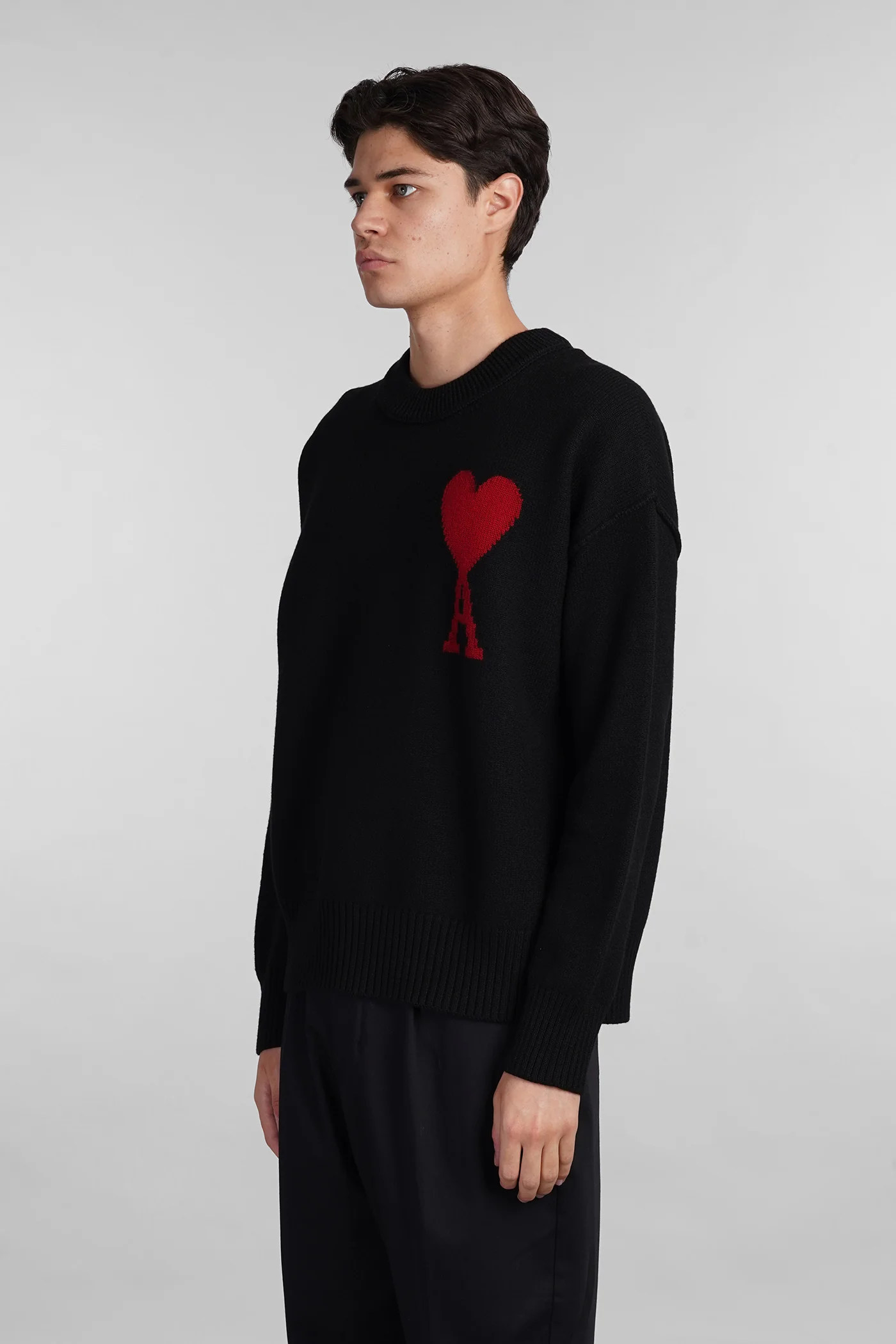 Knitwear in black wool - Image 4