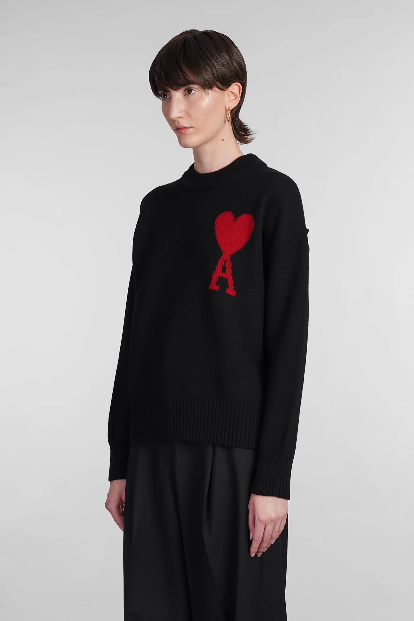 Knitwear in black wool - Image 4