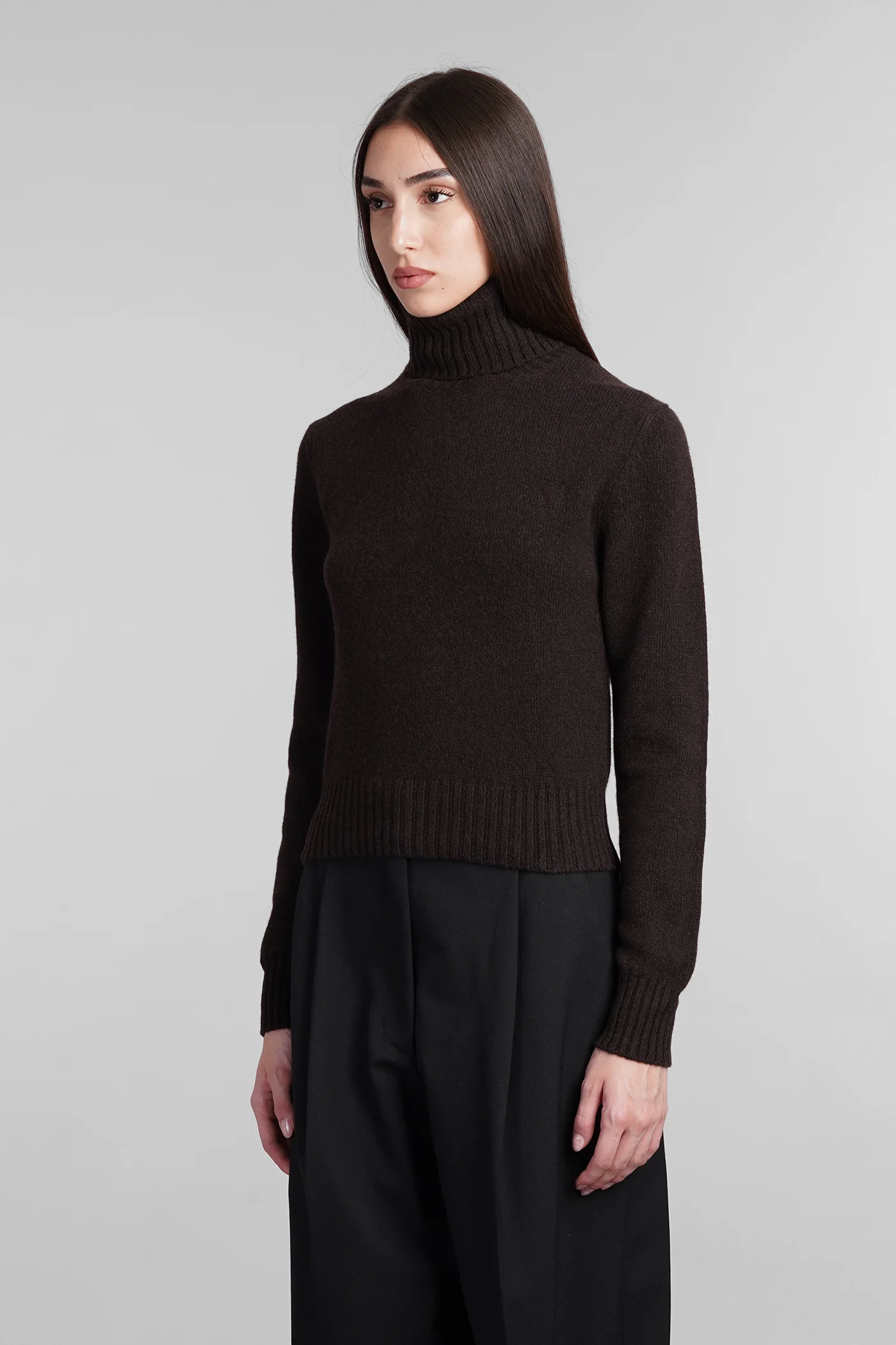 Knitwear in brown cashmere - Image 4