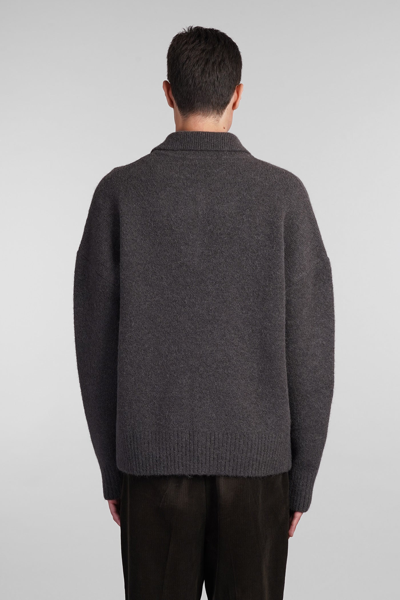 Knitwear in grey wool - Image 3