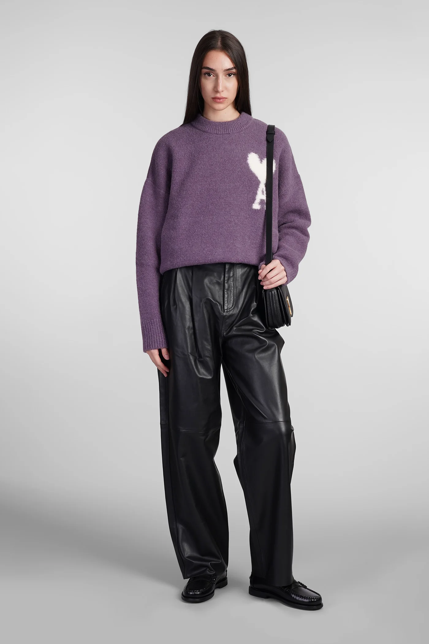 Knitwear in Viola wool - Image 2