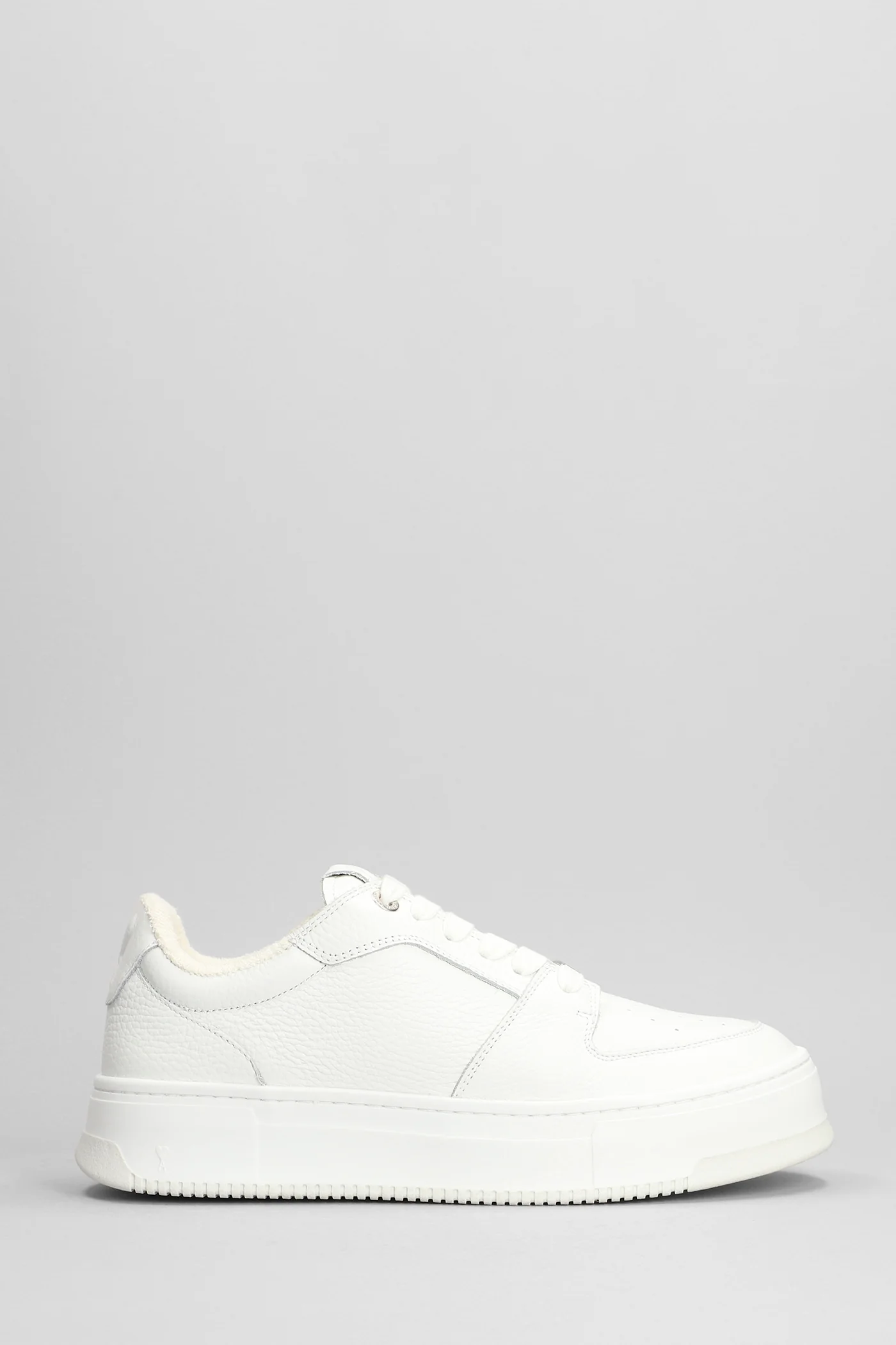New lace up arcade Sneakers in white leather