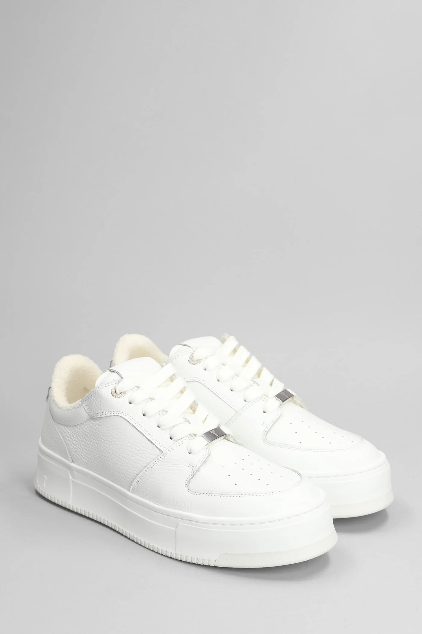 New lace up arcade Sneakers in white leather - Image 2
