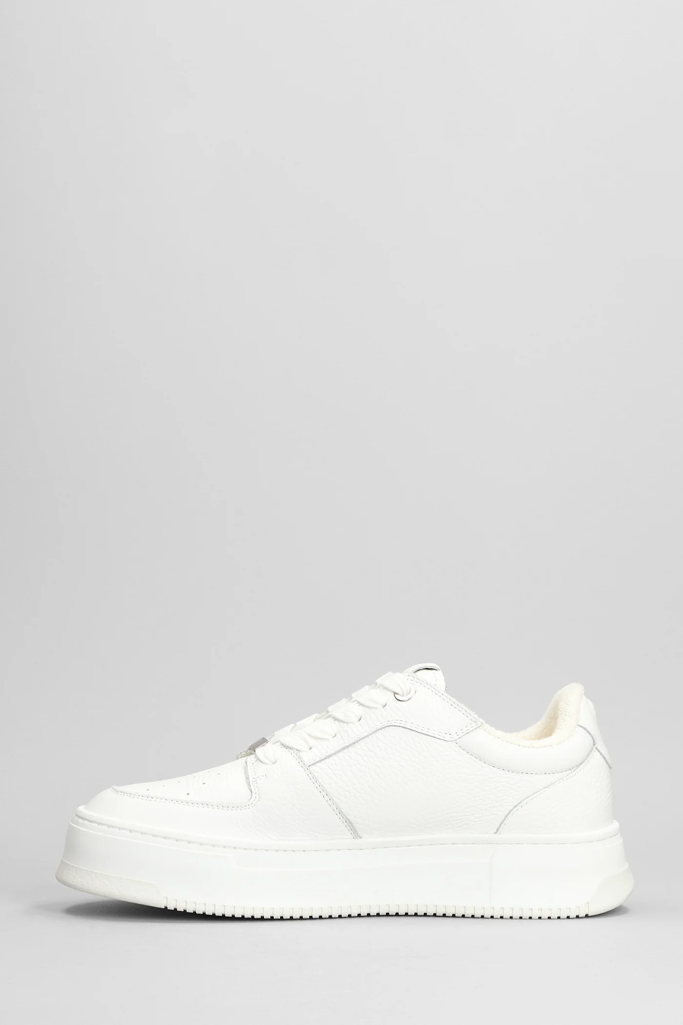 New lace up arcade Sneakers in white leather - Image 3