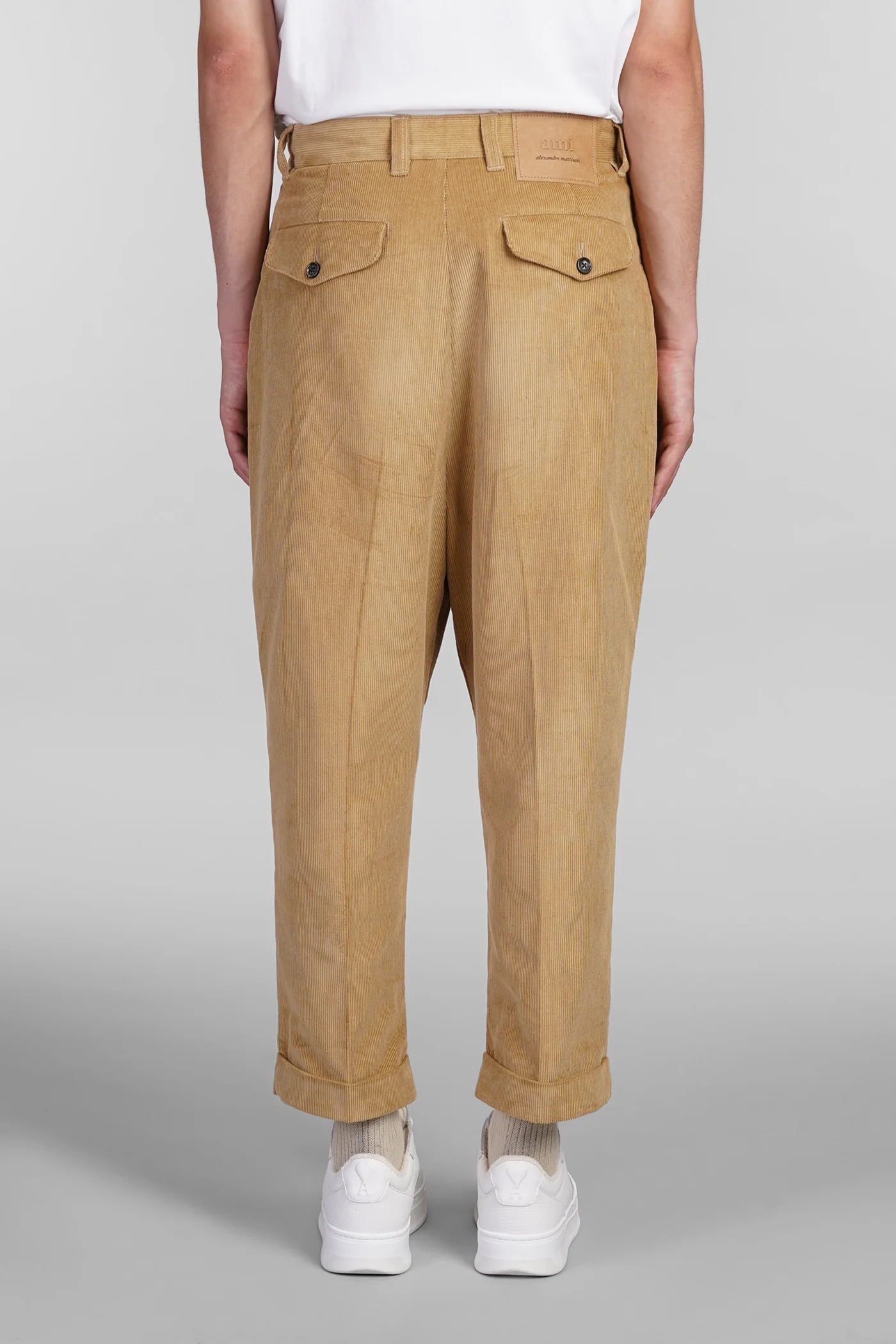 Pants in beige cotton - Image 3