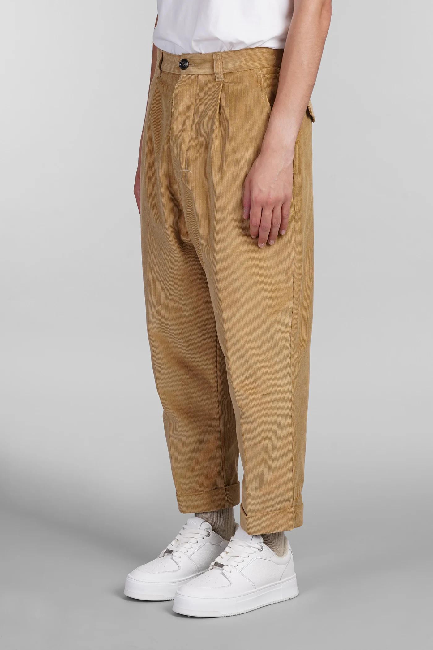 Pants in beige cotton - Image 4